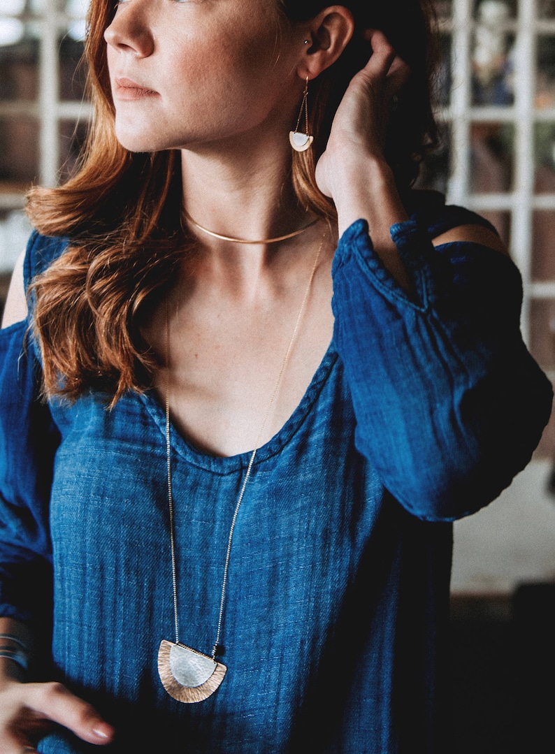 Minimal Metal Choker SHAA Metal Choker Open Choker Necklace