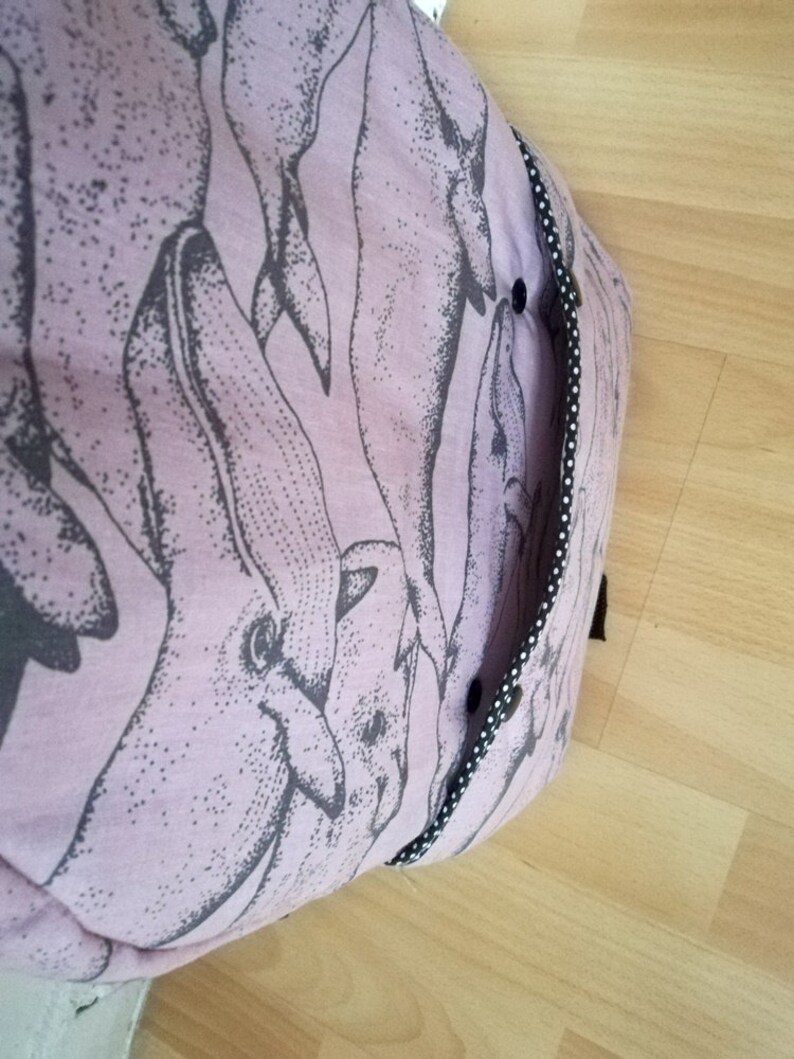 Nursery Bag Whale Children/'s Backpack Handmade