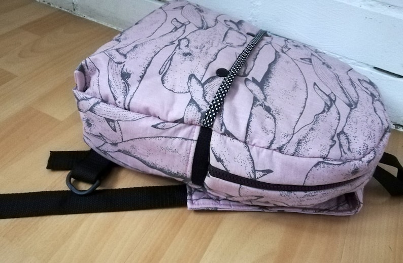 Nursery Bag Whale Children/'s Backpack Handmade