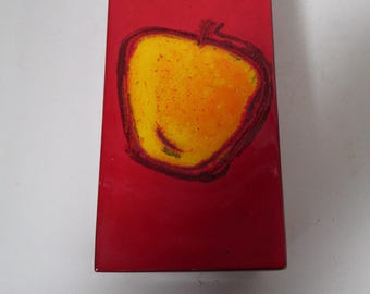 Vintage Mid Century Bitossi Raymor Italy Italian Ceramic Pottery Aldo Londi Trinket Cigarette Jewelry Box