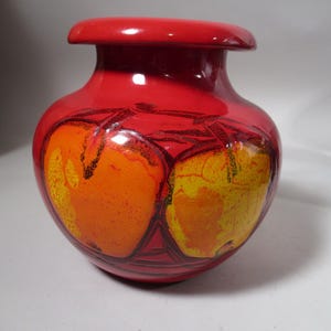 Vintage Mid Century Raymor Bitossi Italy Italian Ceramic Art Pottery Vase Aldo Londi W/ Label