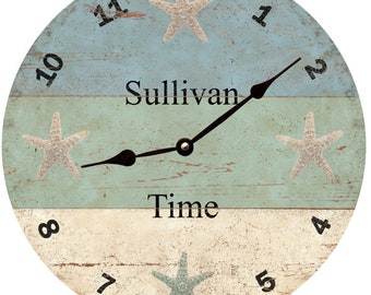 Beach Themed Clock Pelican Beach Clock
