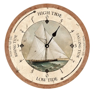 Tidal Clock- Sailboat Tide Clock