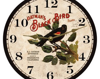 Black Bird Clock- Kitchen Clock