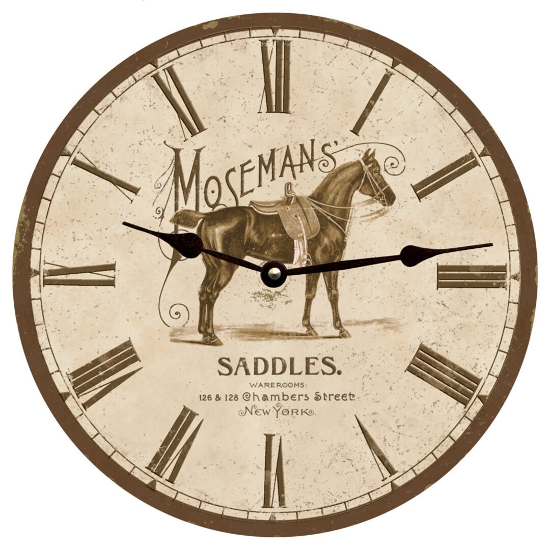 Horse Clock Etsy
