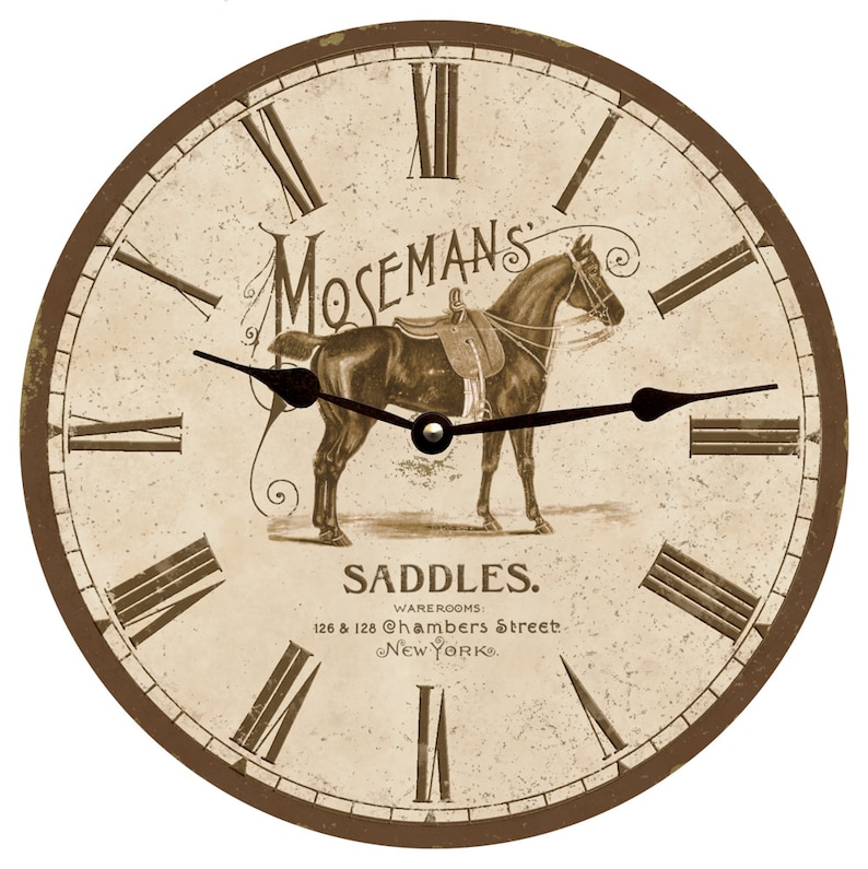 Horse Clock Etsy