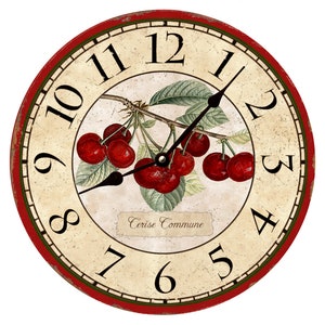 Cherry Clock- Cherry Wall Clock