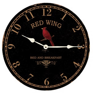 Cardinal Clock- Bed and Breakfast Clock