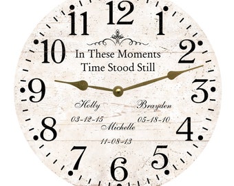 これらの瞬間に時間が止まる時計。パーソナライズされた時間が止まる時計