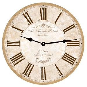 Baby Name Clock – Personalized Newborn Gift with Birth Details