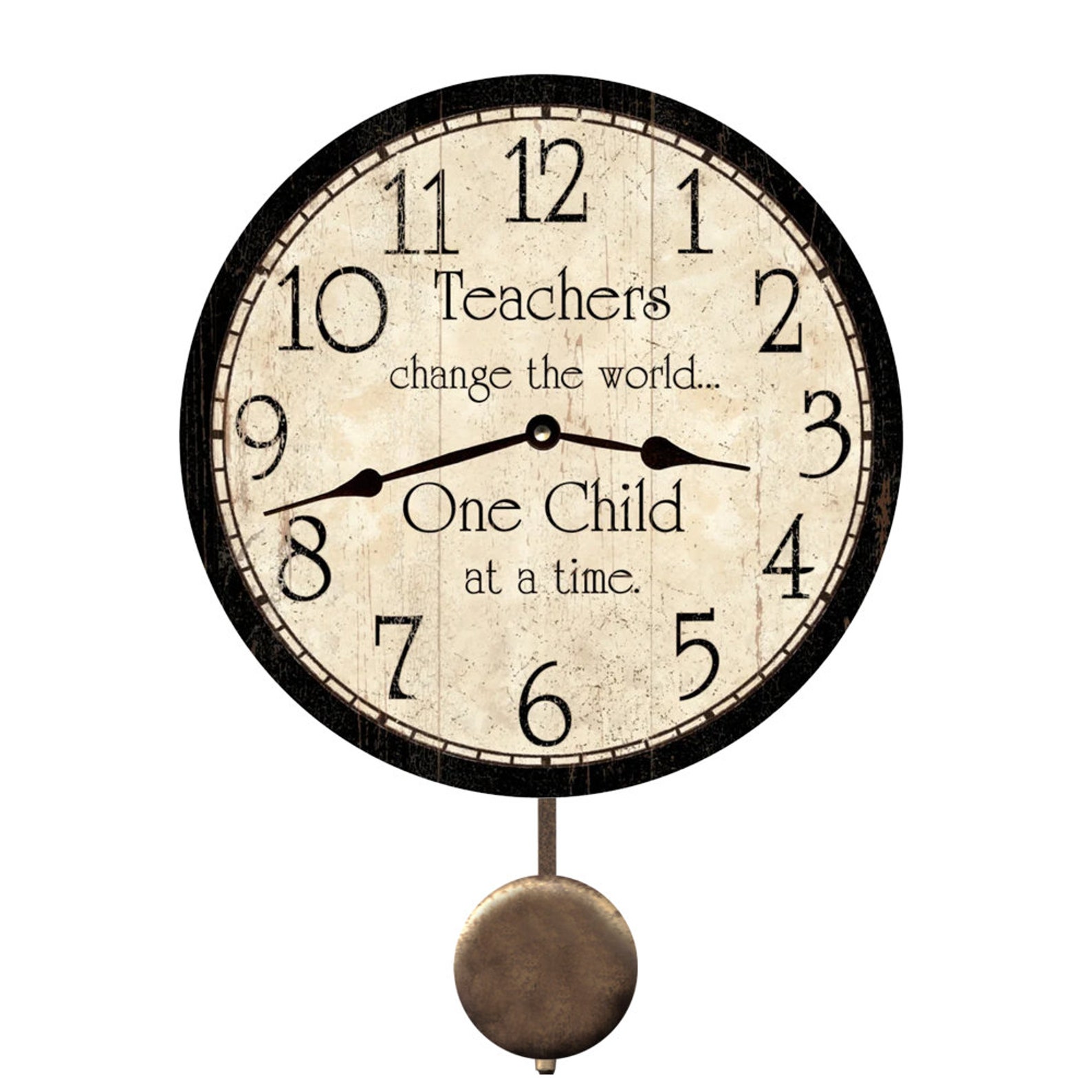 Teacher Clock Classroom Clock Etsy