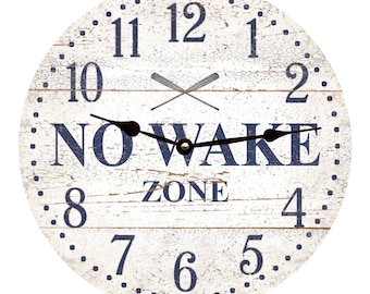 No Wake Zone Clock