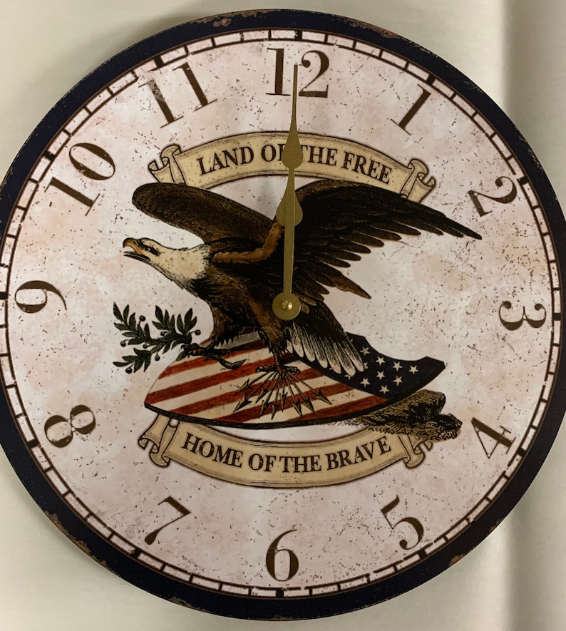Photo of Eagle Clock on a wall