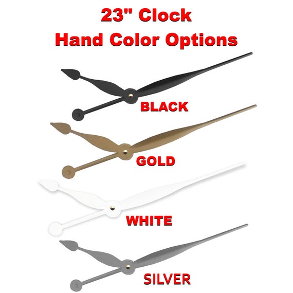 Large clock hands 14" High Torque hands for 29" Clock aluminum black Brand new 