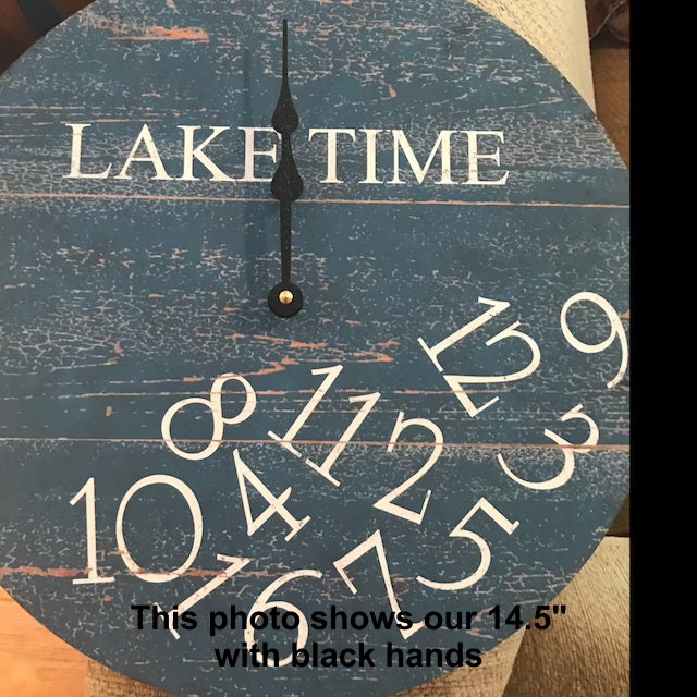 Lake Time Whatever Clock Grey Wall Clock