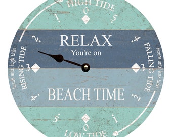 Beach Tide Clock- Personalized Tide Clock