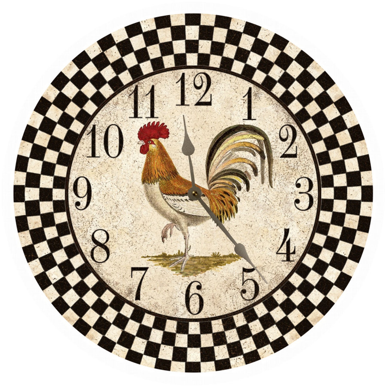 Country Kitchen Clock - Etsy