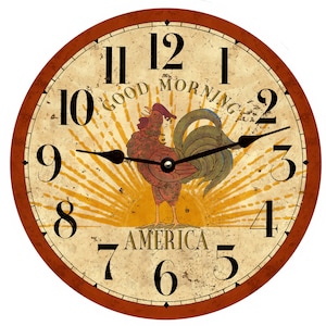 Orologio con gallo: orologio con gallo di Good Morning America