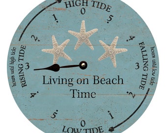 Starfish Tide Clock- Personalized Tide Clock