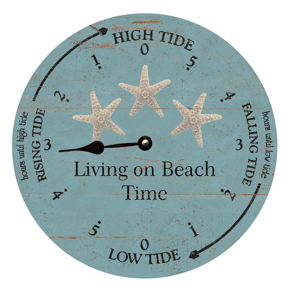 Reloj de mareas con forma de estrella de mar: reloj de mareas personalizado