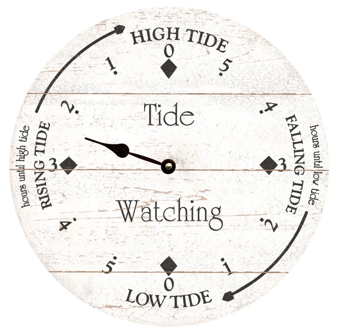 Personalized White Tide Clock Customizable White Tide Clock Etsy