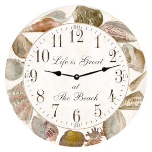 Seashell Clock- Personalized Sea Shell Clock