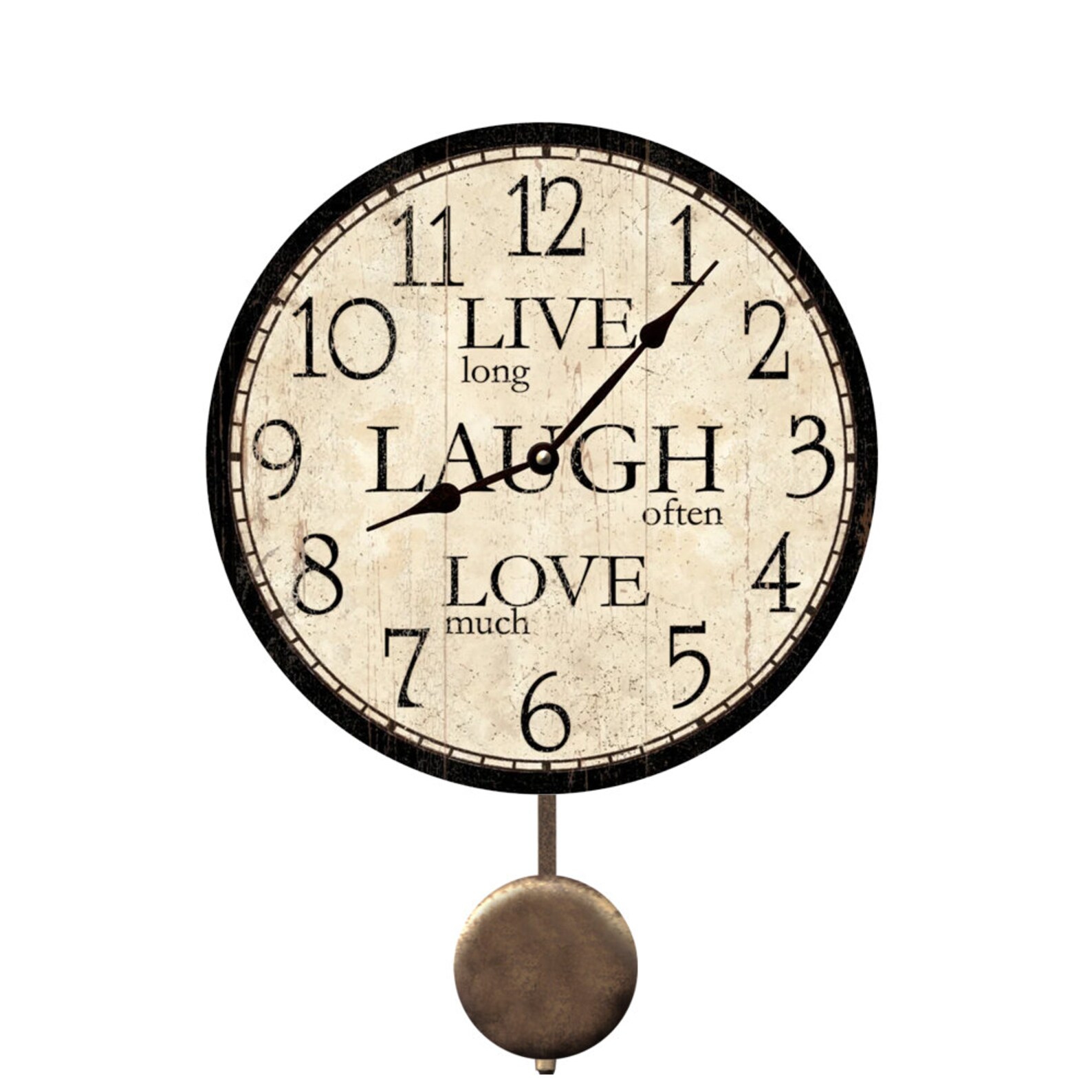 Live Laugh Love Clock Etsy