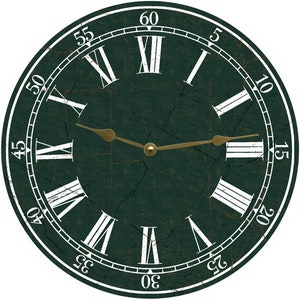 Green Rustic Wall Clock- Handcrafted Timepiece for Your Space