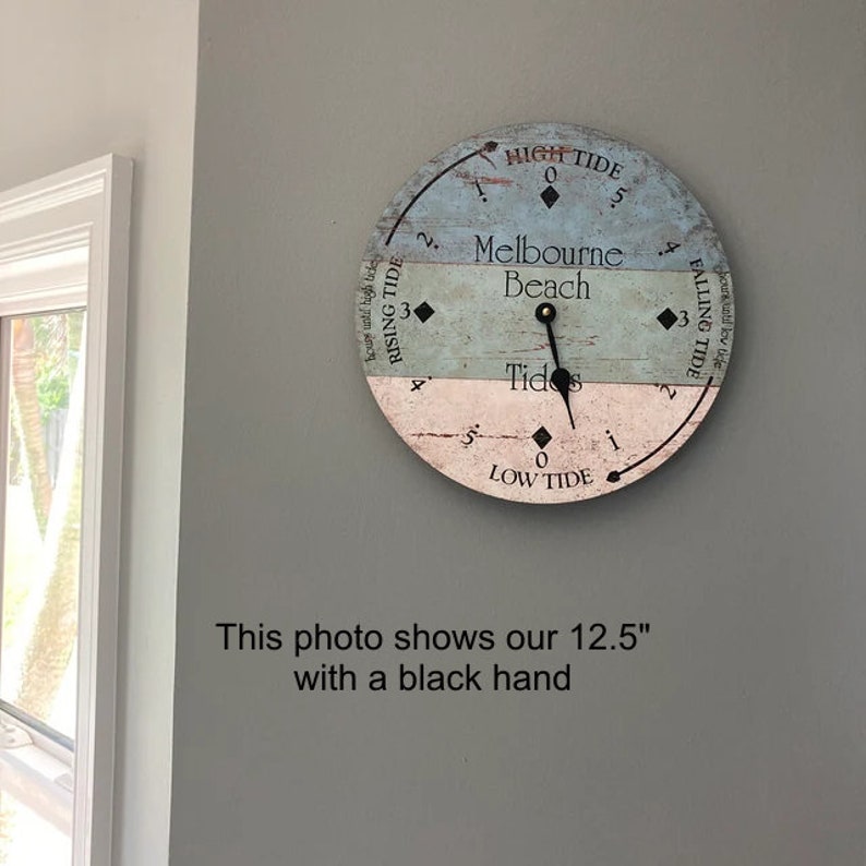 Tide Clock Personalized Beach Tide Clock Etsy