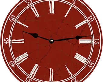 Classic Red Clock
