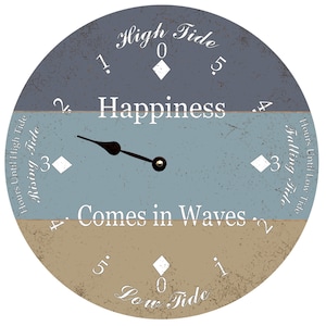 Custom Multicolor Tide Clock – Handmade and Personalized