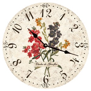 Oversized Flower Clock- Large Clock