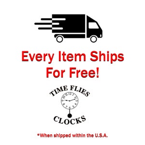 Time Flies Clock- Free Shipping