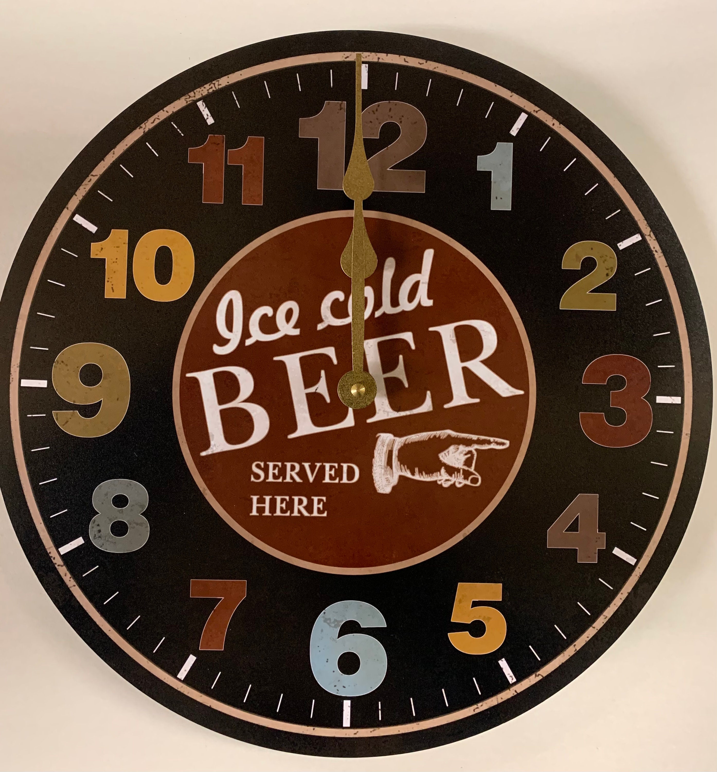 ヴィンテージスタイルの素朴なビール時計 - Etsy 日本