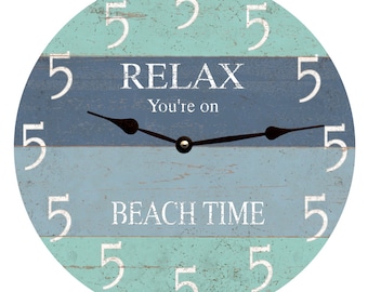 Five O Clock Somewhere Beach Clock- Wall Clock