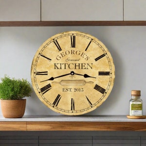 Personalized Kitchen Clock