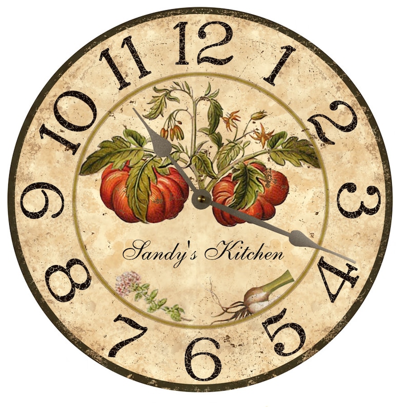 Personalized Italian Kitchen Clock image 3