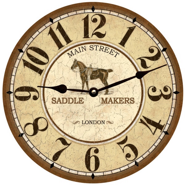 Horse Clock Etsy