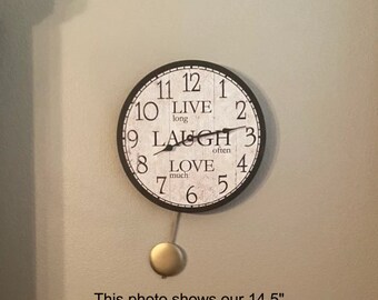 Live Laugh Love Clock - Etsy