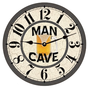 Beer Clock for Man Caves and Bars