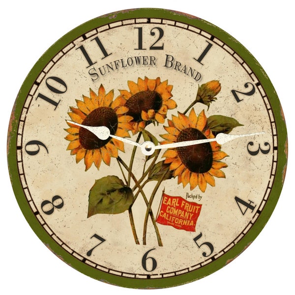 Sunflower Wall Clock