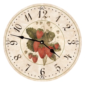 Strawberry Clock- Strawberry Wall Clock