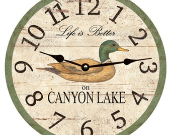 Duck Clock- Personalized Duck Clock