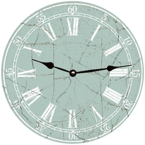 Seafoam Clock- Classic Seafoam Clock