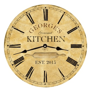 Kitchen Clock- Personalized Kitchen Clock