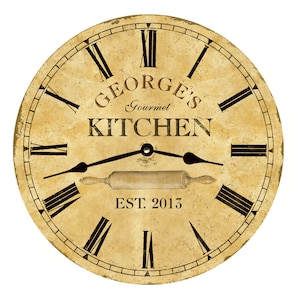 Personalized Kitchen Clock