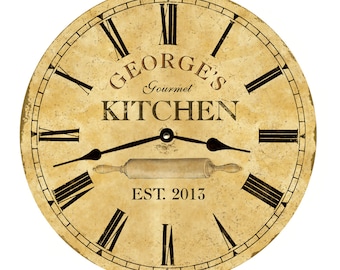 Kitchen Clock Personalized Kitchen Clock 