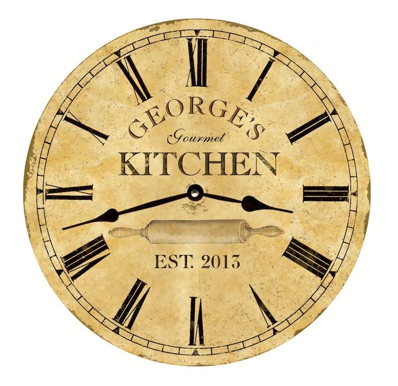 Personalized Kitchen Clock