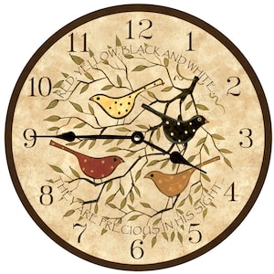 Peace Clock- Precious In His Sight Clock- Religious Folk Art Clock