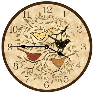 Horloge de la paix - horloge précieuse à ses yeux - horloge d'art populaire religieux